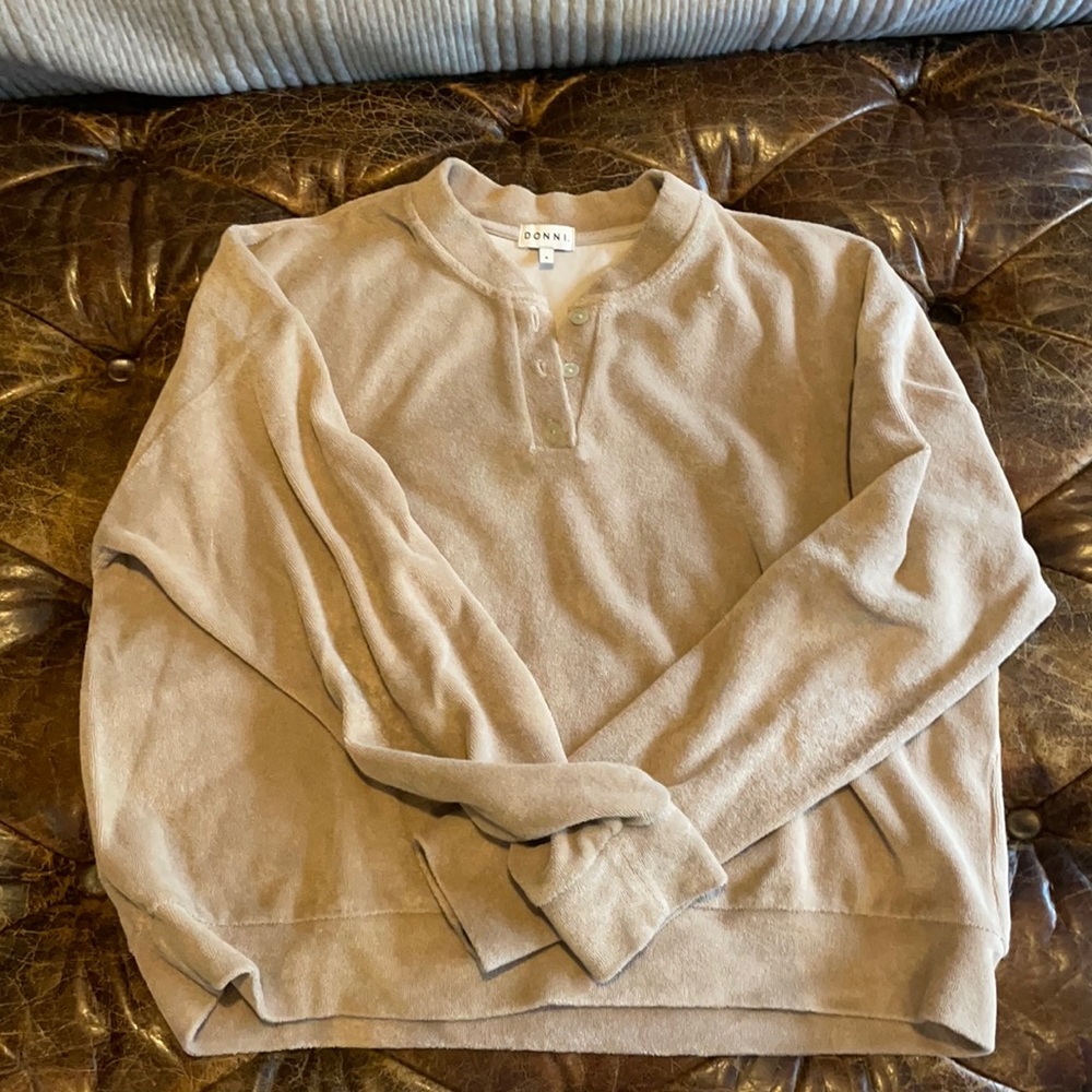 Donni terrycloth Henley